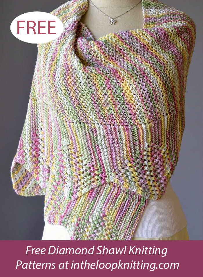 Free Solitaire Stole Shawl Knitting Pattern
