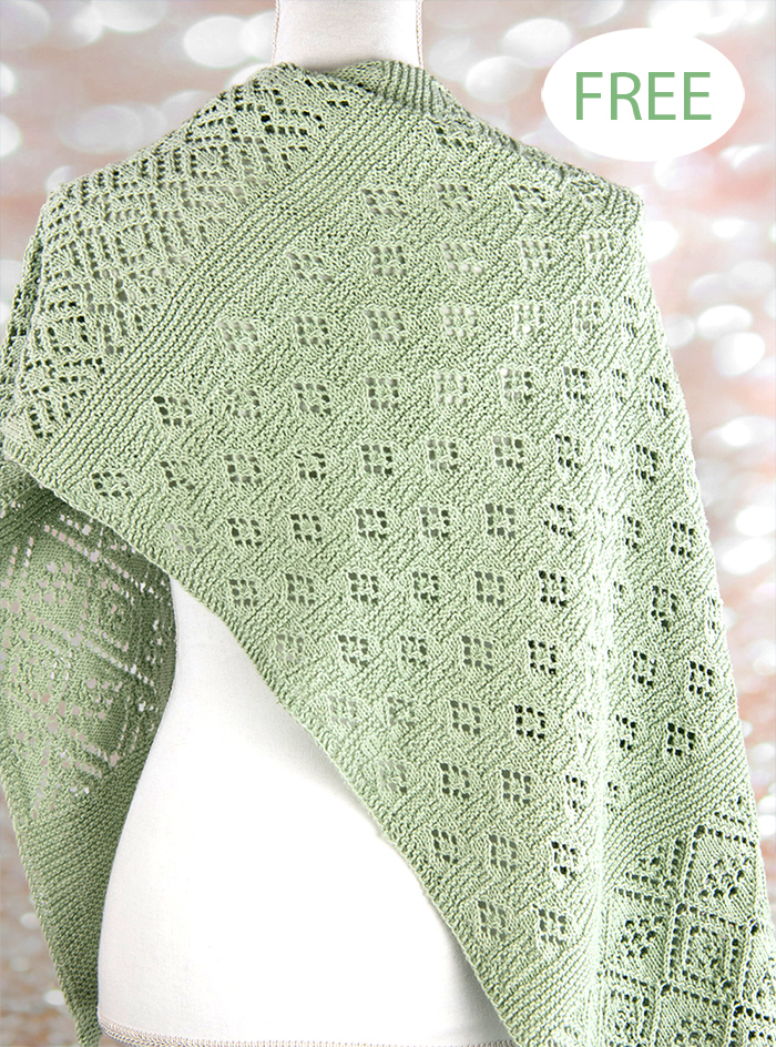 Free Some Days Are Diamonds Shawl Knitting Pattern