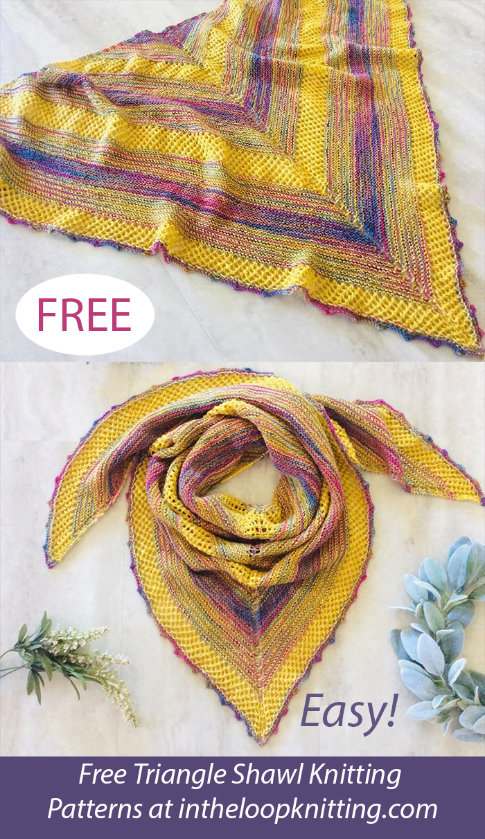 Free Something Happy Shawl Knitting Pattern
