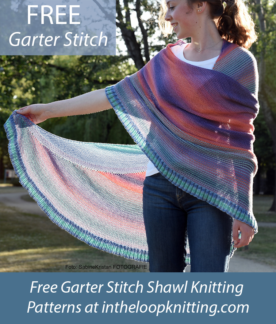 Free Sunset Shawl Knitting Pattern