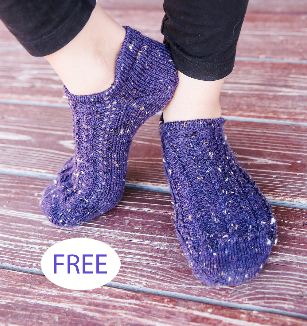 Free Sorek Footie Socks Knitting Pattern