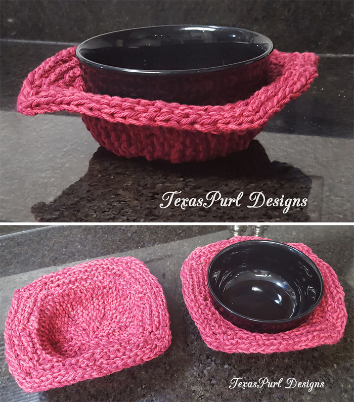 Free Knitting Pattern for Soup Cozy