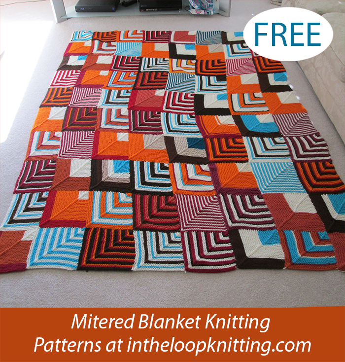 Free Southwestern Geometric Blanket Knitting Pattern
