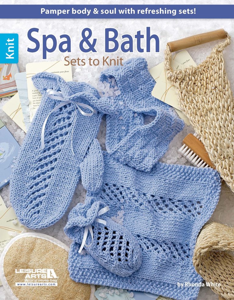 Knitting Patterns for Spa and Bath Sets