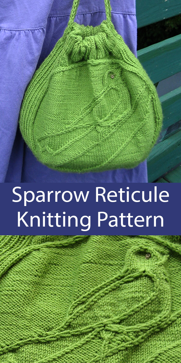 Sparrow Reticule Bag Knitting Pattern