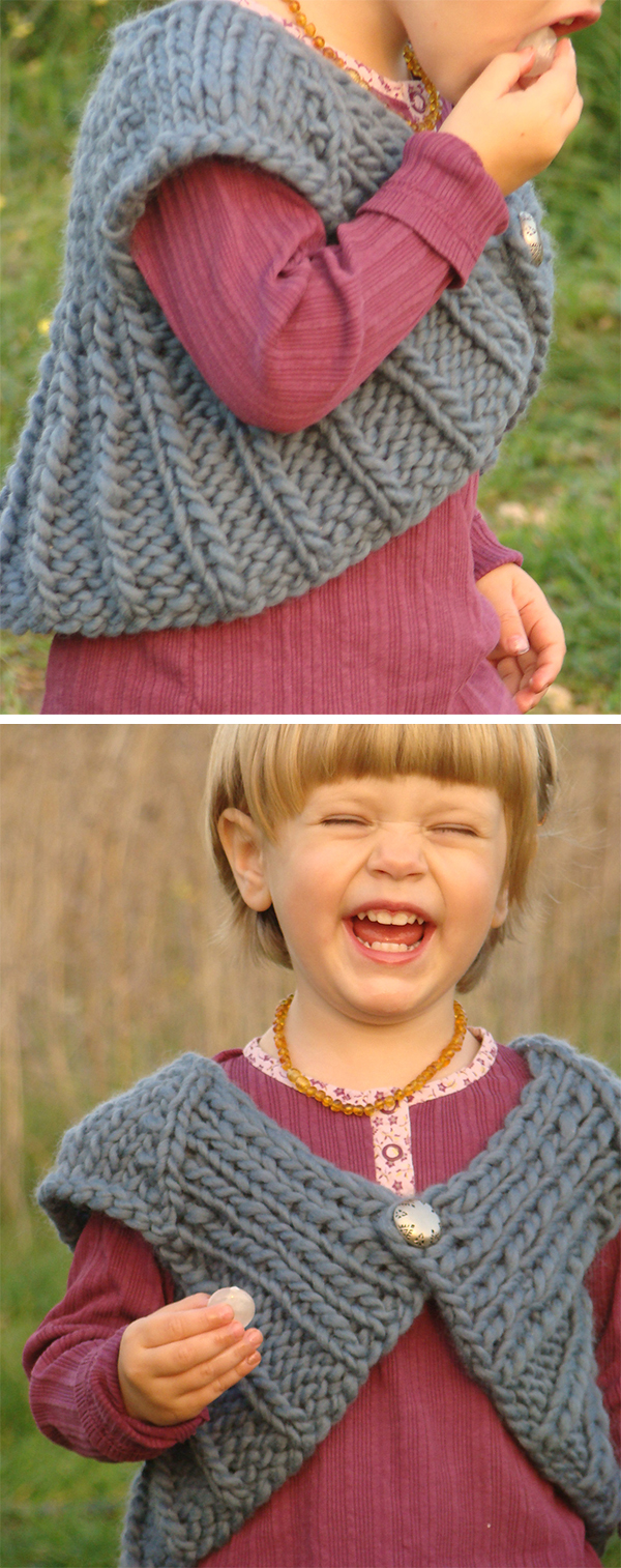 Knitting Pattern for One Day Speedy Shrug for Babies and Toddlers