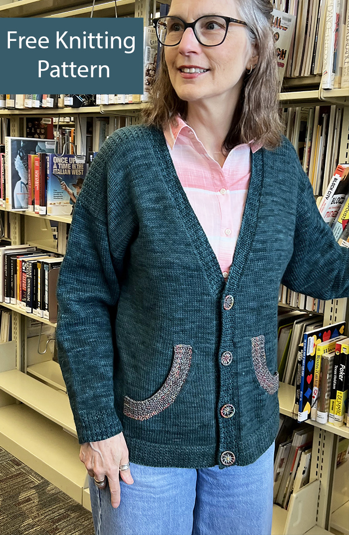 Free Spell Check Cardigan  Knitting Pattern