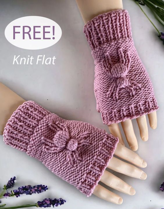 Free Spider Mitts Knitting Pattern