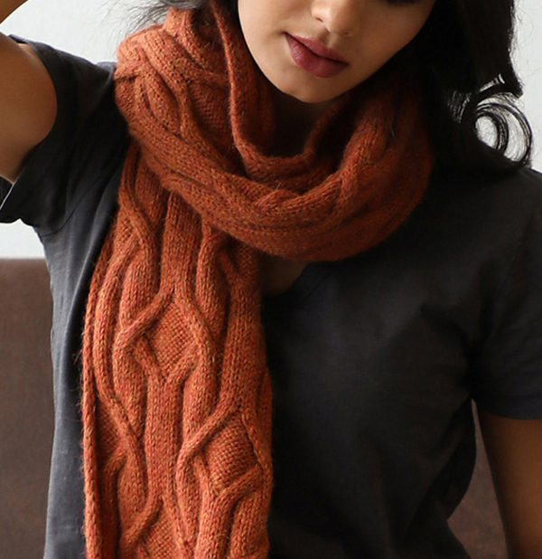Knitting Pattern for Spinel Scarf