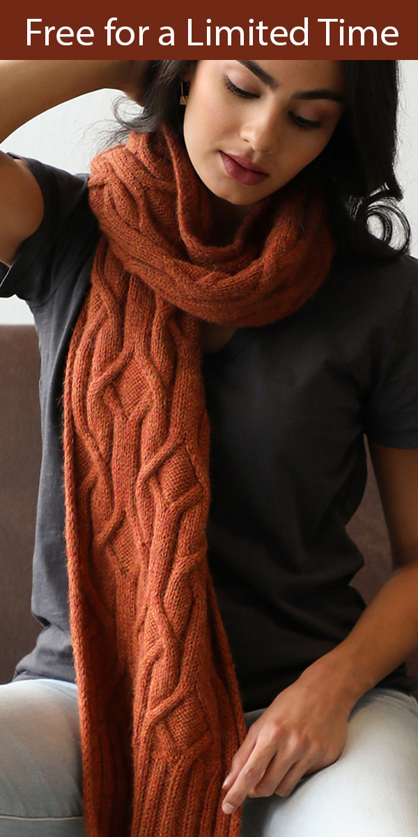 Knitting Pattern for Spinel Scarf