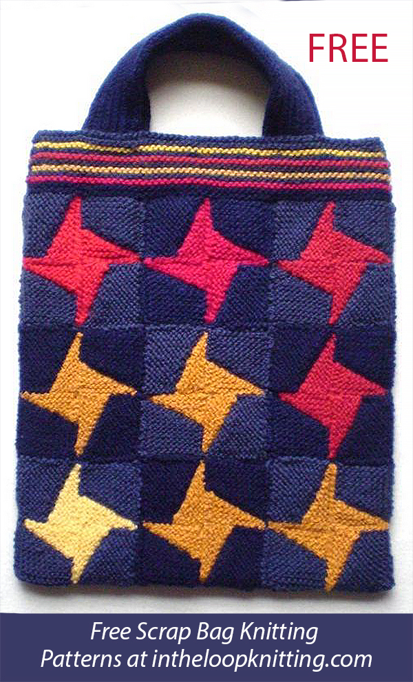Free Knitting Pattern Spinning Star Bag