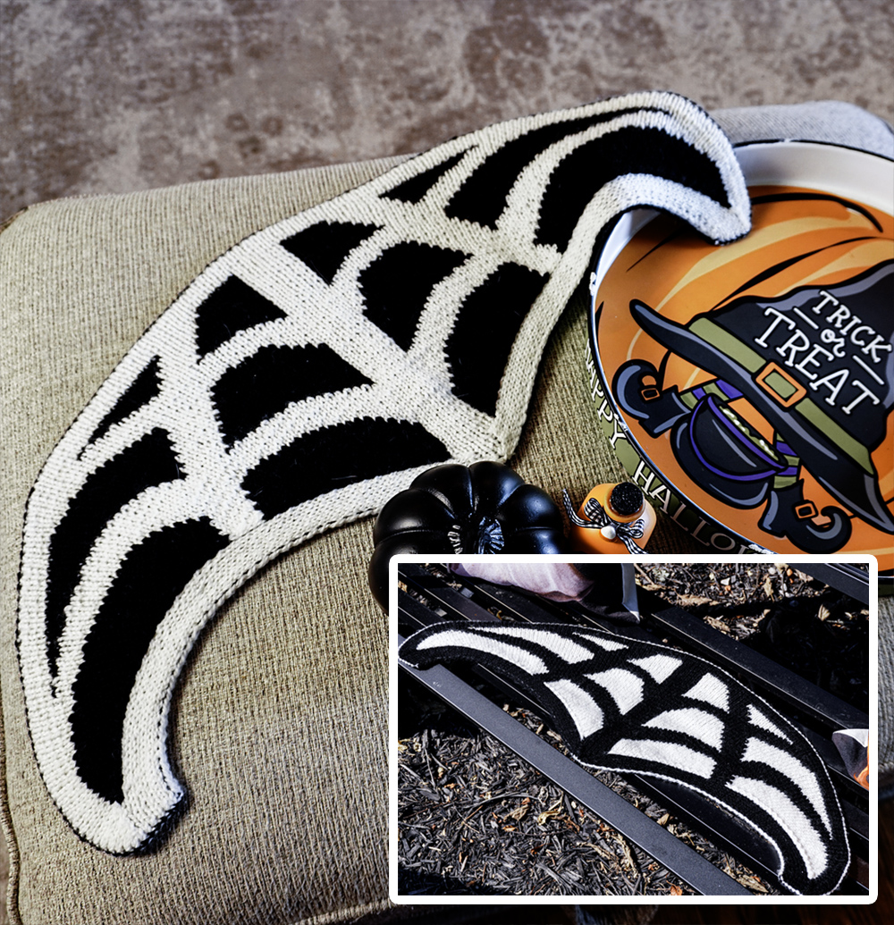 Free Spinster Shawlette Halloween Knitting Pattern