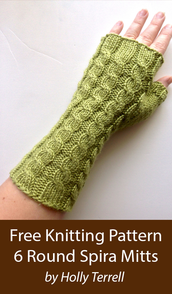 Free Spira Mitts Knitting Pattern