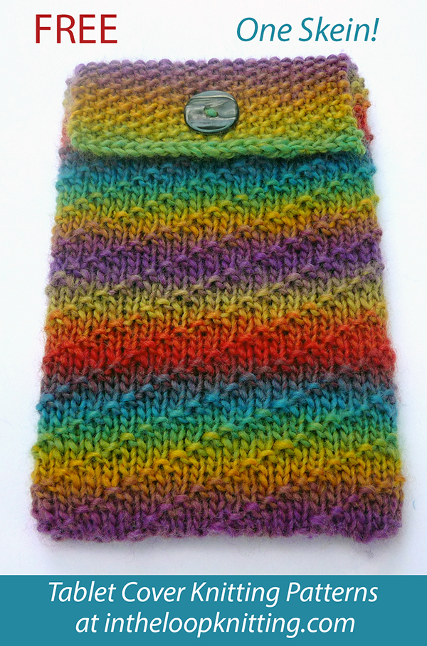 Free Spiral Cozy Tablet Cover Knitting Pattern