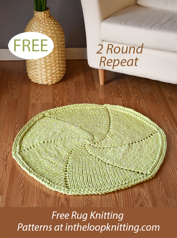 Free Knitting Pattern Spiral Rug