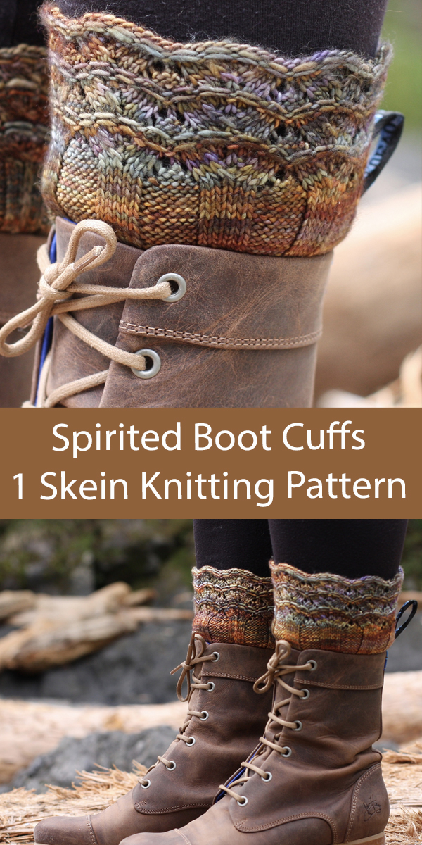 Spirited Boot Cuffs Knitting Pattern