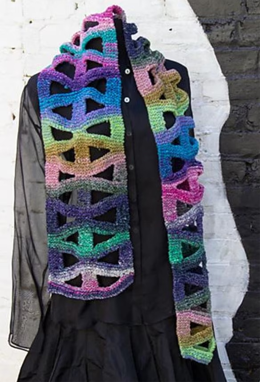 Knitting Pattern for Spoke Scarf