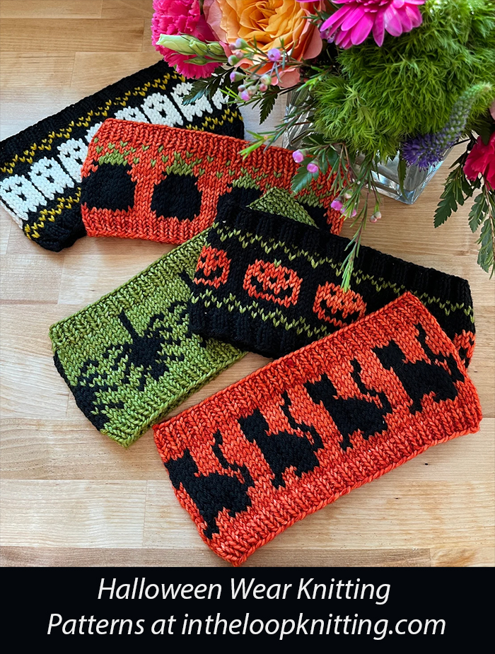 Halloween Spooky Ear Warmer Collection Knitting Pattern