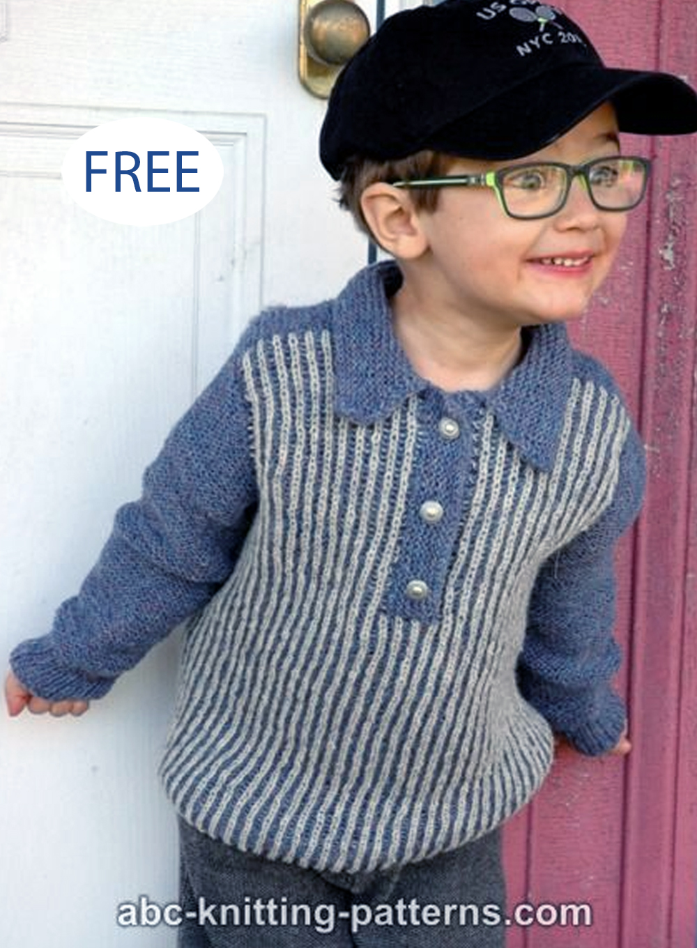 Free Kids Sporty Brioche Sweater Knitting Pattern