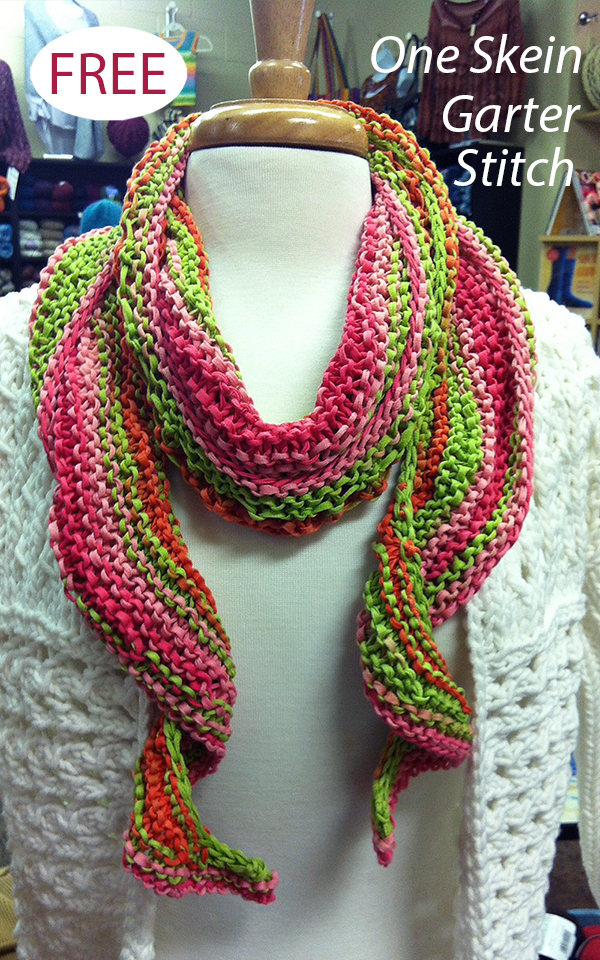 Free Spring Blossom Scarf Knitting Pattern