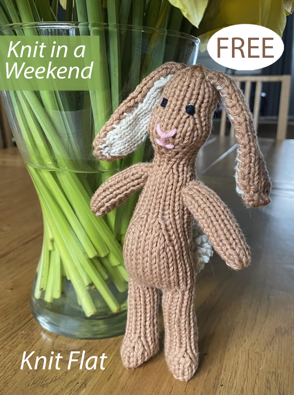 Free Spring Bunny Pocket Buddy Knitting Pattern