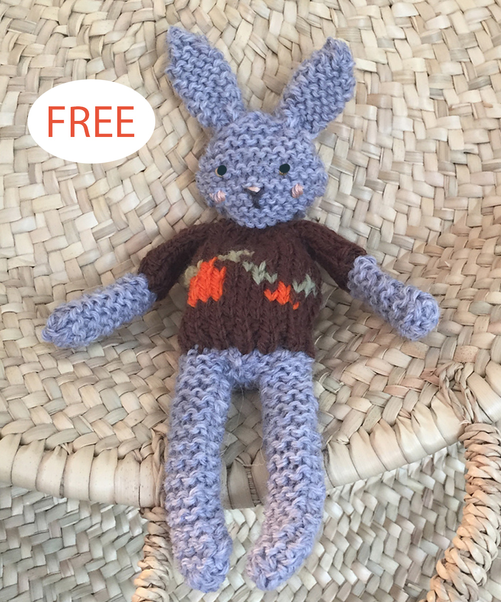 Free Spring Bunny Easter Bunny  Knitting Pattern