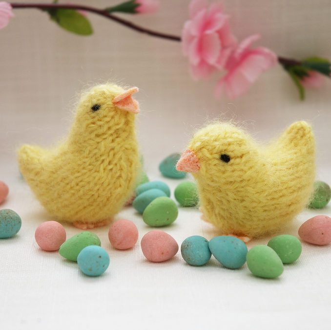 Free Knitting Pattern for Spring Chick Toy