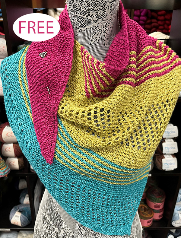 Free Easy Spring Concept Shawl Knitting Pattern