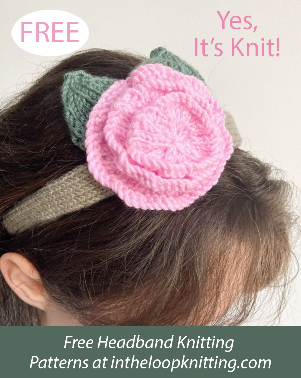 Free Spring  Headband Knitting Pattern