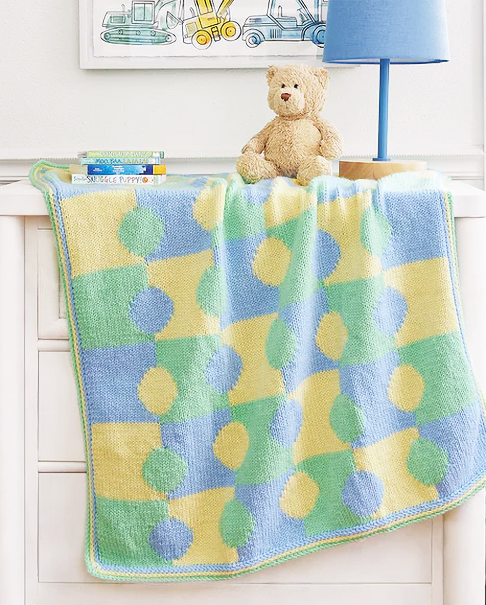 Springtime Stroll Baby Blanket Knitting Pattern