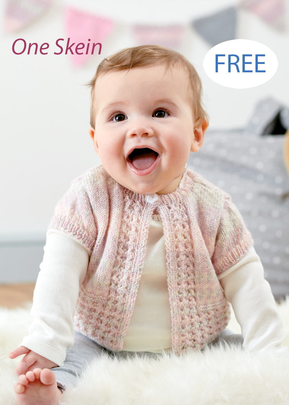 Free Knitting Pattern for Sprinkles Baby Cardigan