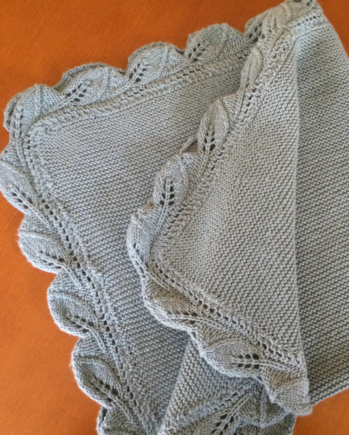 Baby blanket with border best sale knitting pattern