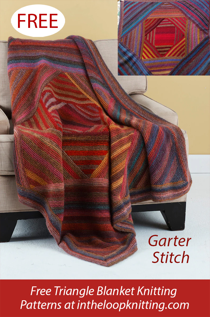 Free Square In The Center Afghan Blanket Knitting Pattern