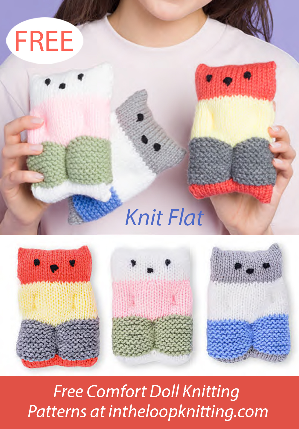 Free Square Stuffies Knitting Pattern