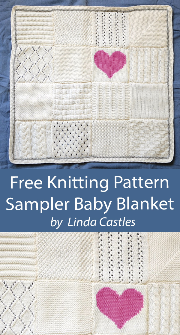 Free Baby Blanket Sampler Knitting Pattern