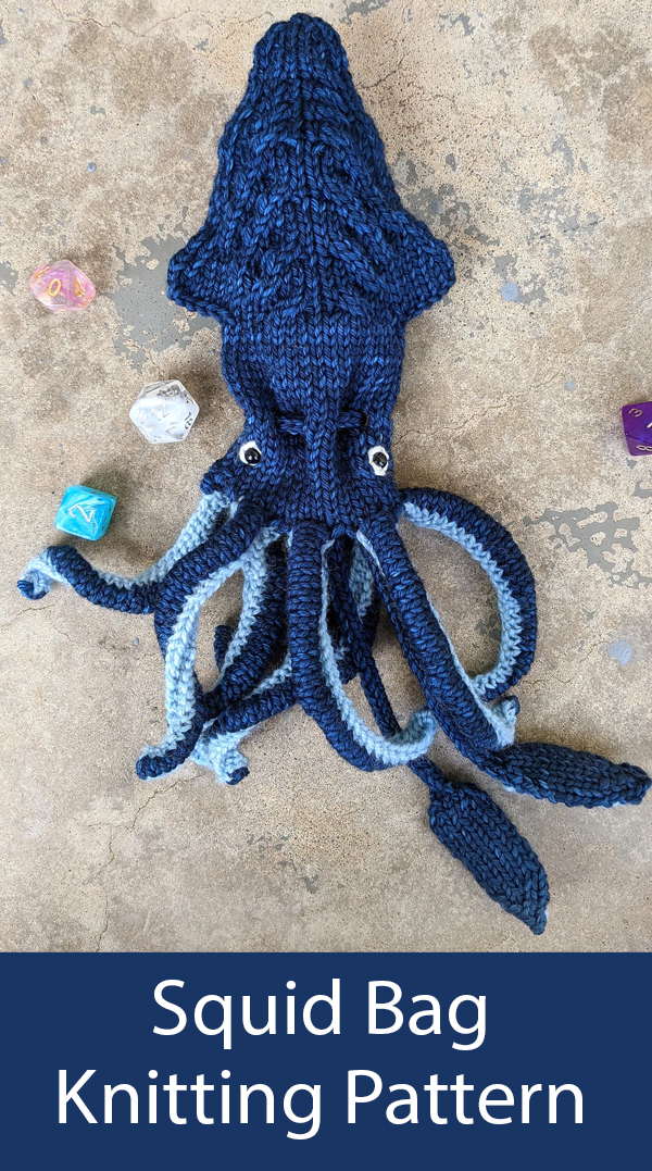 Squid Dice Bag Knitting Patterns