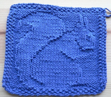 Bird on a Wire Knit Dishcloth [FREE Knitting Pattern]