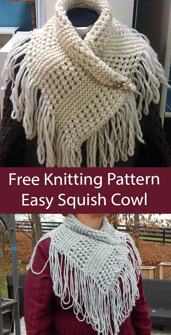 Squish Cowl Free Knitting Pattern