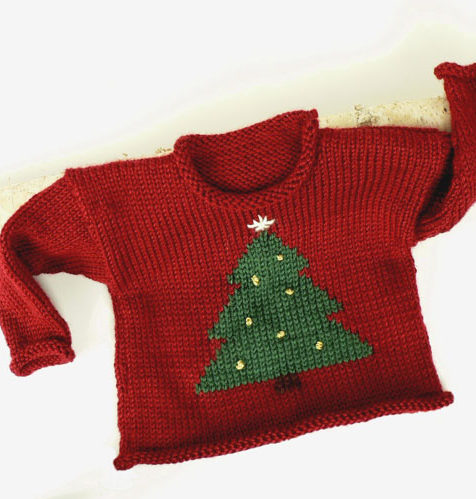 free novelty christmas jumpers knitting pattern