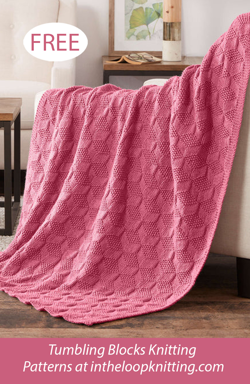 Free Knitting Pattern for Stack Up Blocks Blanket