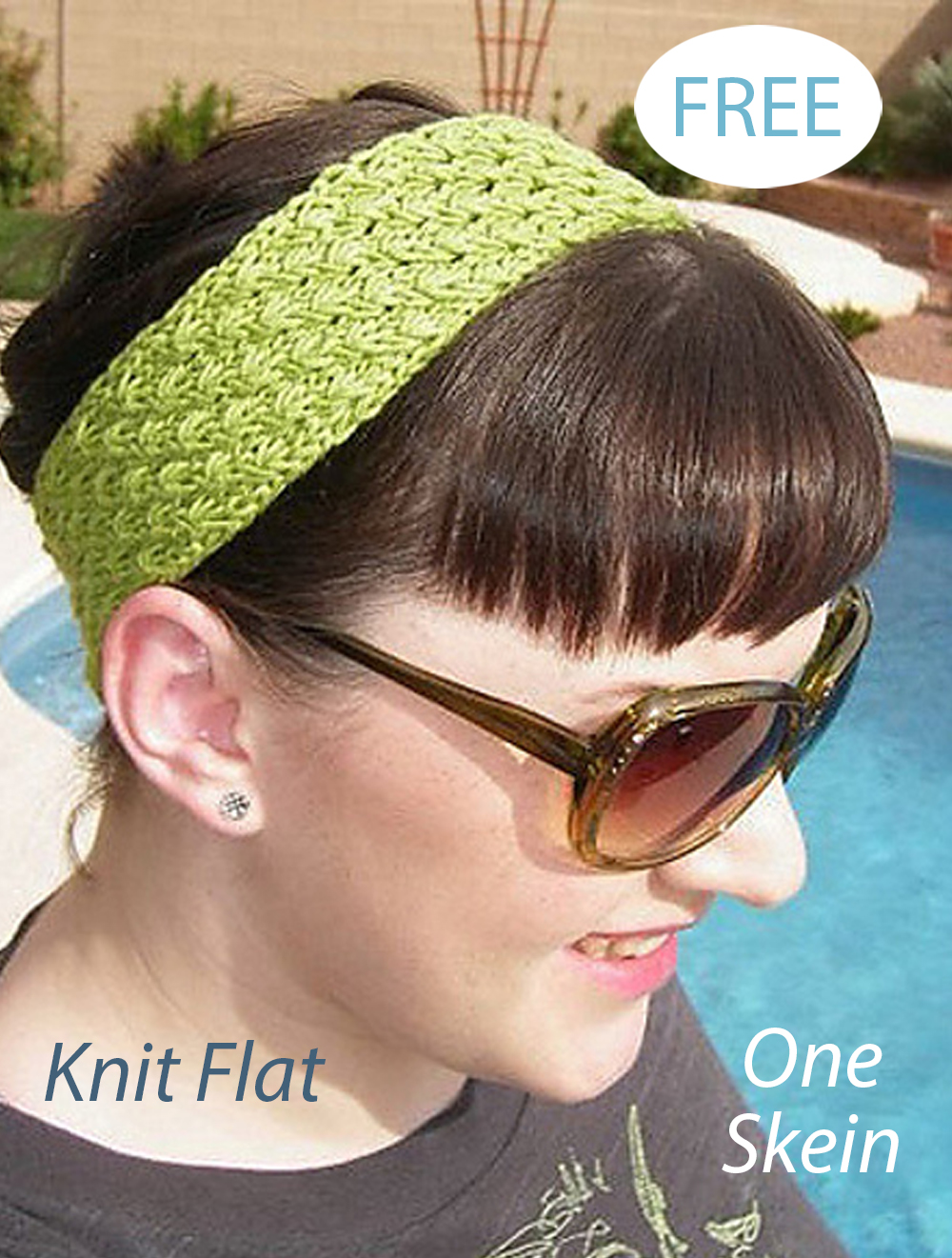 Free Knitting Pattern Striped Star Stitch Hair Tamer