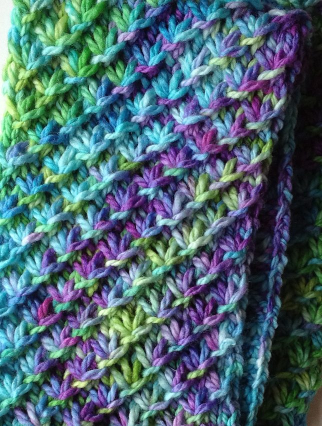 Free Knitting Pattern Star Stitch Scarf