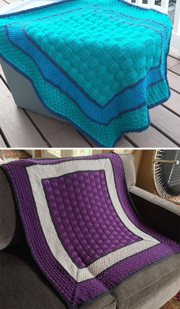 Free Knitting Pattern for Start-in-the-Center Baby Blanket