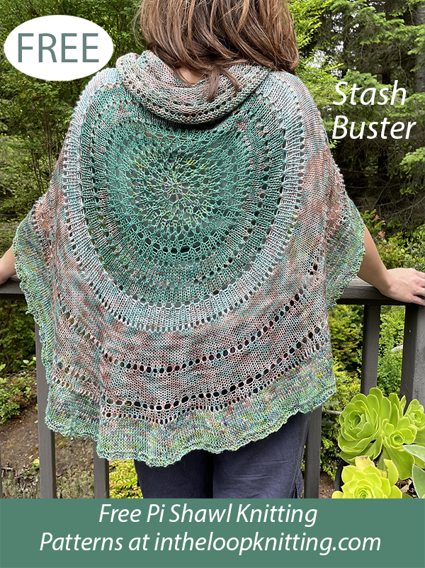 Free Stash-Berry Pi Shawl Knitting Pattern