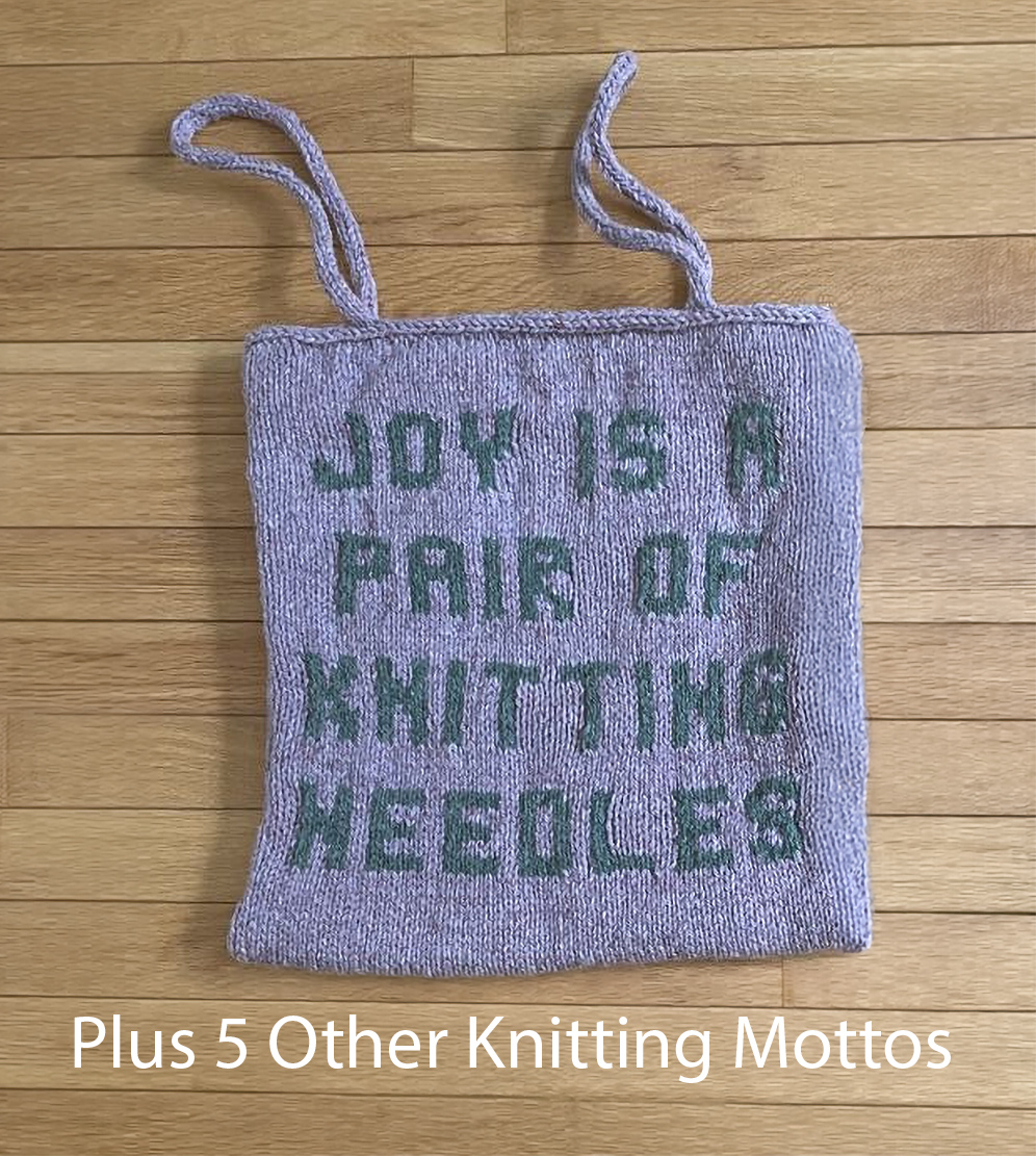 Free Statement Bag Knitting Project Bag Knitting Pattern