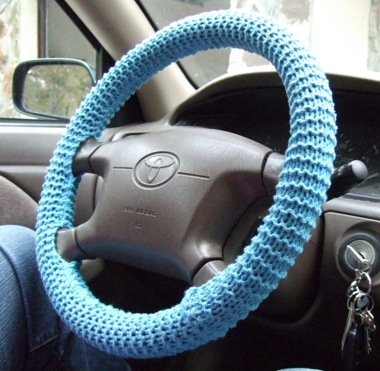 Free Knitting Pattern for Steering Wheel Cover