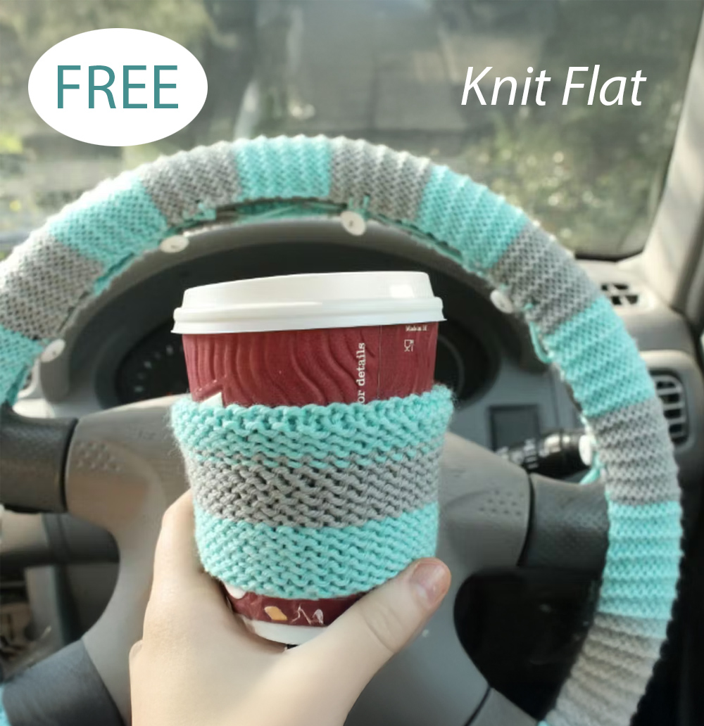 Knitting Pattern for Steering Wheel Cover
