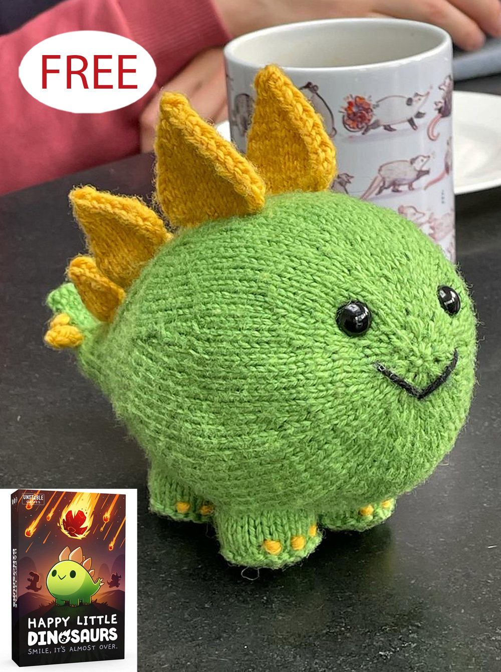 Free Stego Stegosaurus Knitting Pattern