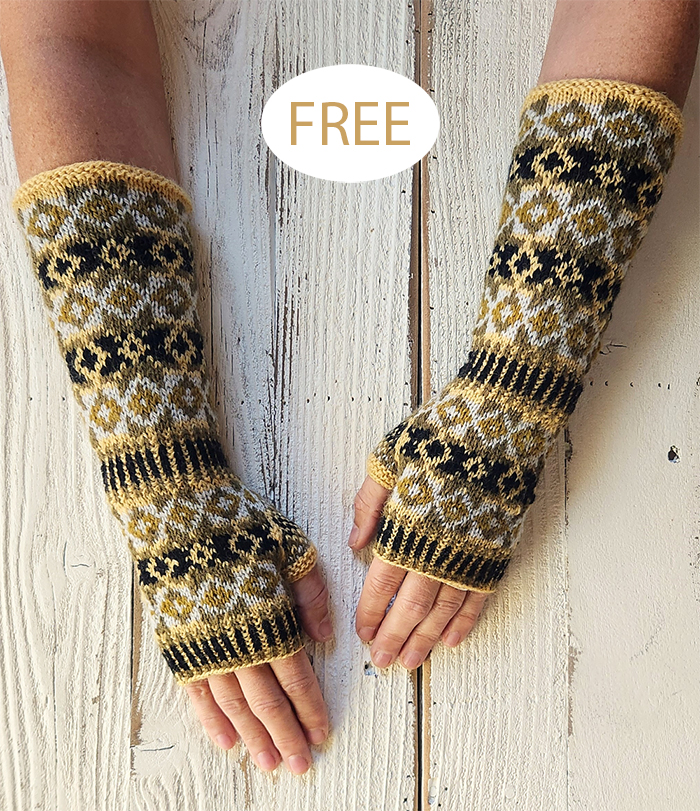 Free Stella Nova Mitts Knitting Pattern Jazzy Hands