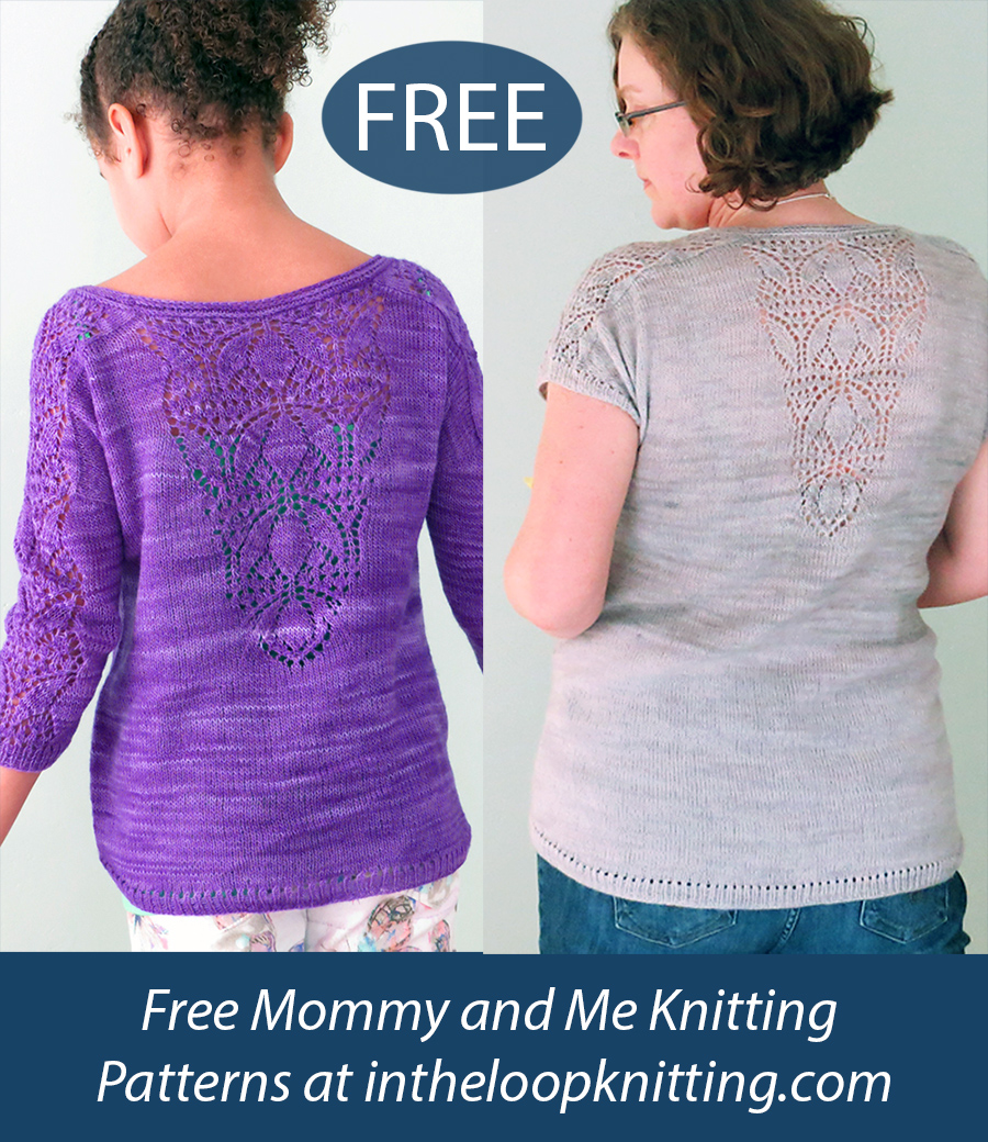 Free Stiorra Sweater Knitting Pattern in Women and Child Sizes